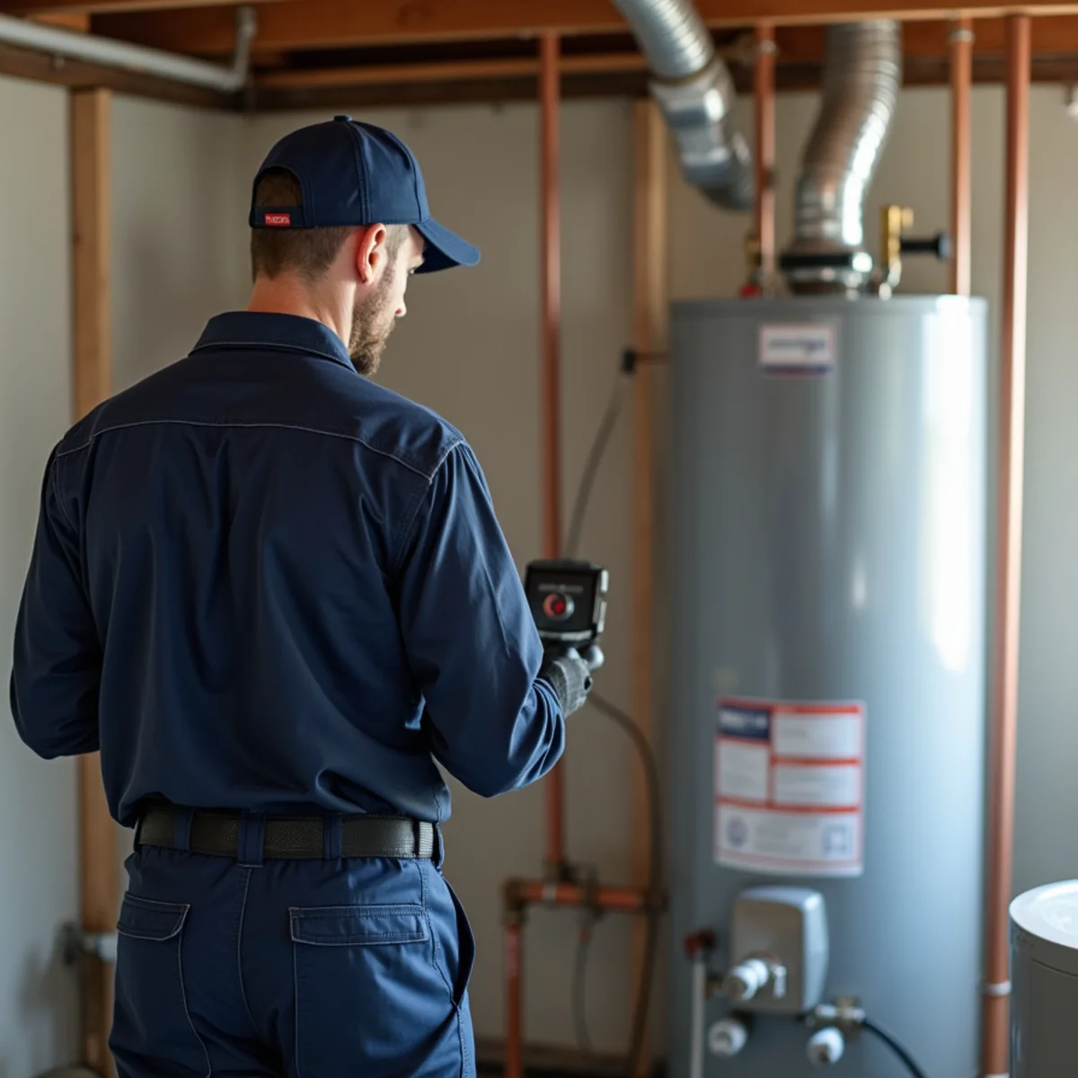 New tank and tankless water heaters compared in a Long Island utility room